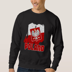Sudadera Polski Polska Vacation Polonia Bandera Larga Manga
