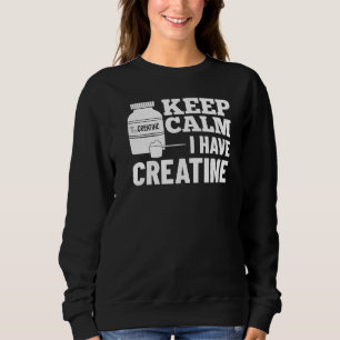 Sudadera Polvo de creatina monohidrato suplemento para cult