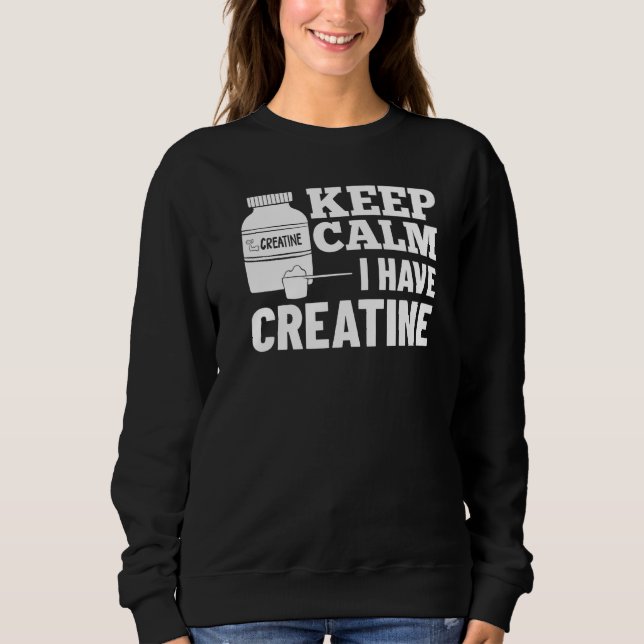 Sudadera Polvo de creatina monohidrato suplemento para cult (Anverso)