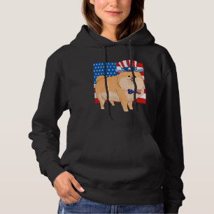 Sudadera Pomerania 4 De Julio Tío Patriótico Sam
