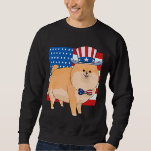Sudadera Pomerania 4 De Julio Tío Patriótico Sam