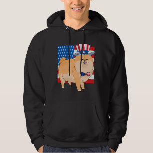 Sudadera Pomerania 4 De Julio Tío Patriótico Sam