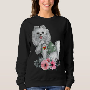 Sudadera Pomerania amo a mamá Tattoo Día de la madre del pe
