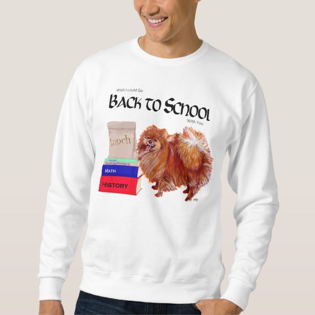 Sudadera Pomerania De Vuelta a la Escuela (Anverso)