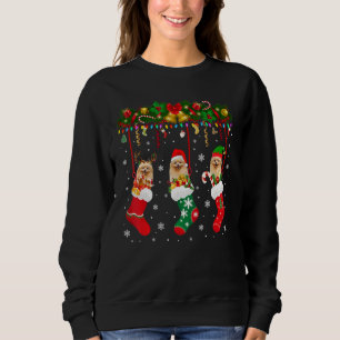 Sudadera Pomerania En Ganado De Xmas Ringüino Perro Elf