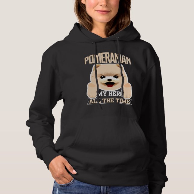 Sudadera Pomerania Mi héroe todo el tiempo (Anverso)