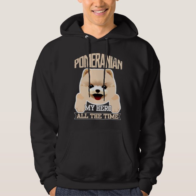 Sudadera Pomerania Mi héroe todo el tiempo (Anverso)