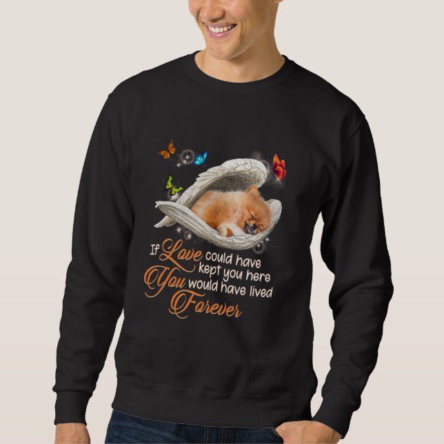 Sudadera Pomerania Perro Paw Amor La Pérdida De Perro Hermo (Anverso)