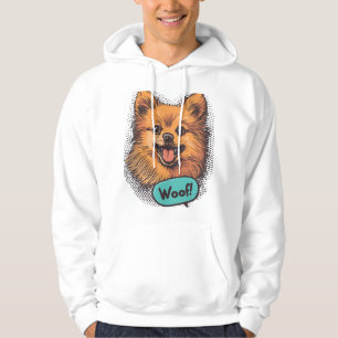Sudadera Pomerania Pop Art � Perro Cómic Retro