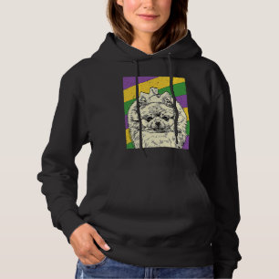 Sudadera Pomeranian Bufón Mardi Gras Perro Mamá o Papá