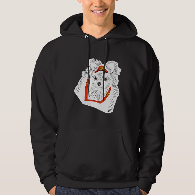 Sudadera Pomeranian Fire Pup (Anverso)