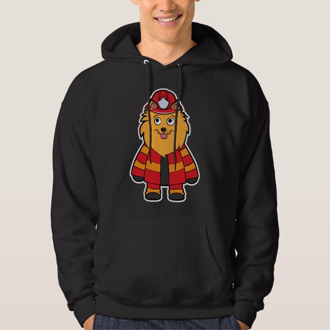 Sudadera Pomeranian Firefighter (Anverso)