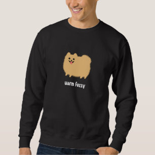 Sudadera Pomeranian perro lindo "borroso" caliente con el