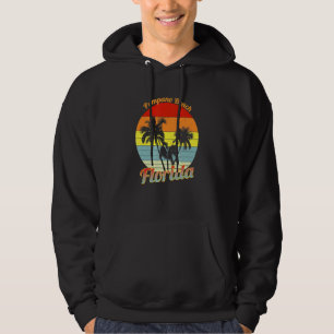 Sudadera Pompano Beach Florida Retro Tropical Palmeras Vaca