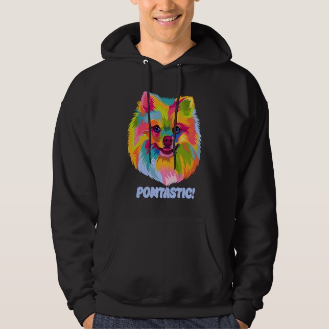 Sudadera Pomtastic  Pomeranian Humor Pom Pom Animal Pun (Anverso)