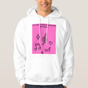 Sudadera PON tus PENSAMIENTOS Y SENTIMIENTOS EN LA MÚSICA