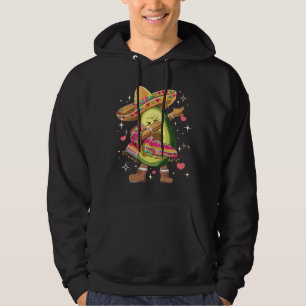 Sudadera Poncho Mexicano Divertido Dabbing Aguacate Cinco D