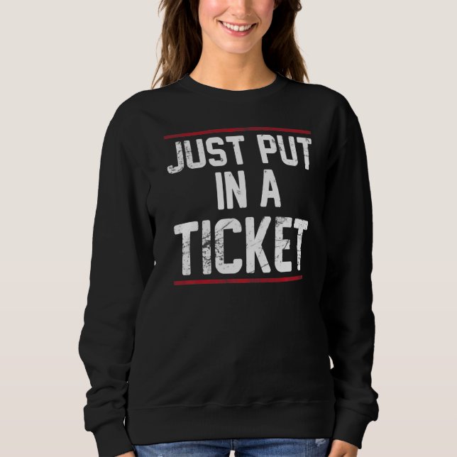 Sudadera Poner En El Escritorio De Ayuda De Ticket Tech (Anverso)