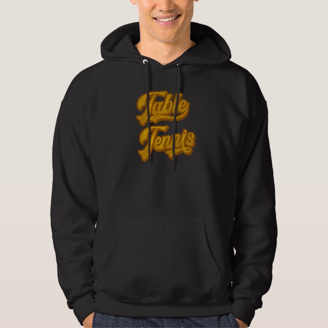 Sudadera Pong retro de tenis de mesa (Anverso)