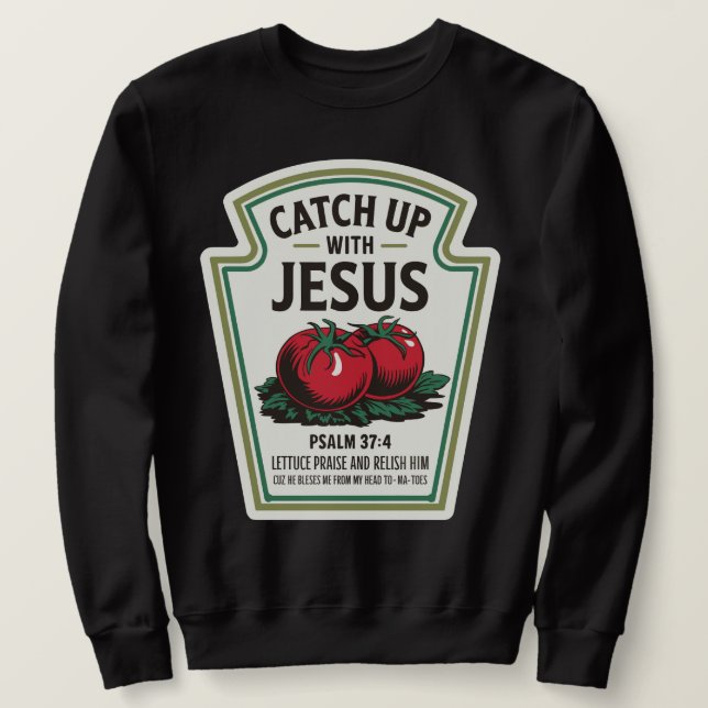 Sudadera Ponte al día con Jesús (Anverso del diseño)