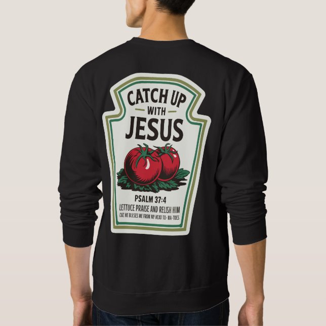 Sudadera Ponte al día con Jesús (Reverso)