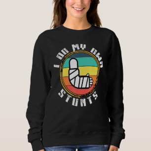 Sudadera Ponte Bien Pronto, Broken Arm Leg Bone, Lo Hago To