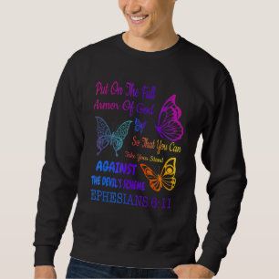 Sudadera Ponte la armadura completa de Dios  Lindo