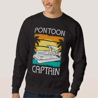 Sudadera Pontoon Boat Captain Motorboating Pontooning Boati
