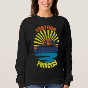 Sudadera Pontoon Boat Princess Captain Boating Lake