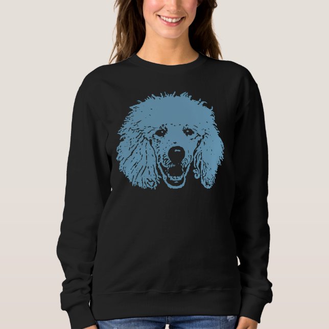Sudadera Poodle azul (Anverso)