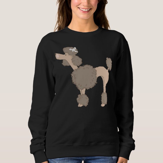 Sudadera Poodle Brown (Anverso)