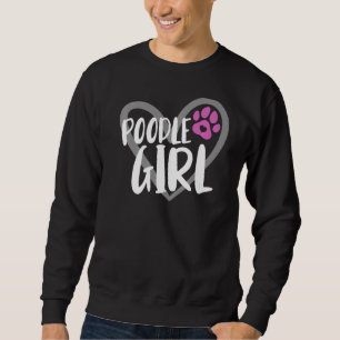 Sudadera Poodle Chica Paw Heart