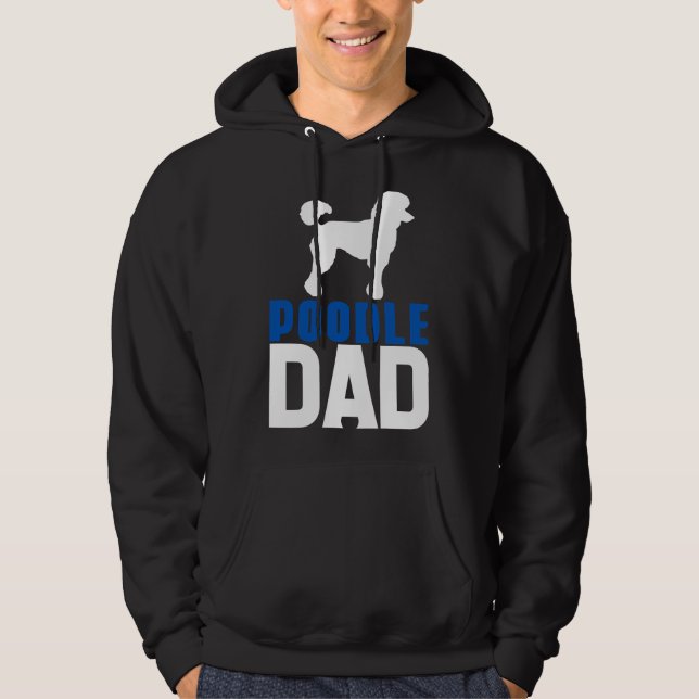 Sudadera Poodle Dad Blue (Anverso)