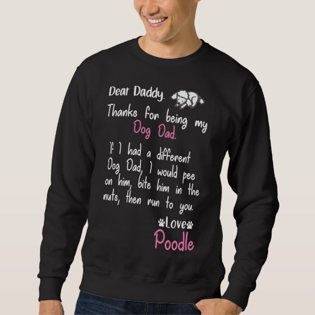 Sudadera Poodle Dad Forever (Anverso)