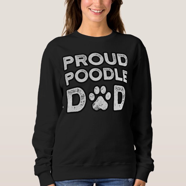 Sudadera Poodle Dad Proud Dog Papa (Anverso)