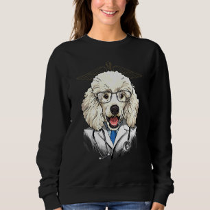 Sudadera Poodle de juguete del doctor veterinario médico ma