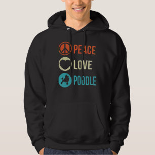 Sudadera Poodle Dog Peace Love Poodle