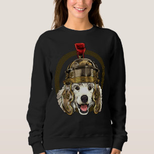 Sudadera Poodle en Casco Romano Centurión Perro Legionario