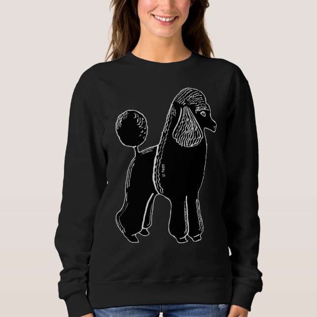 Sudadera Poodle estándar negro (Anverso)