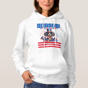 Sudadera Poodle Feliz 4 De Julio Día De La Independencia De