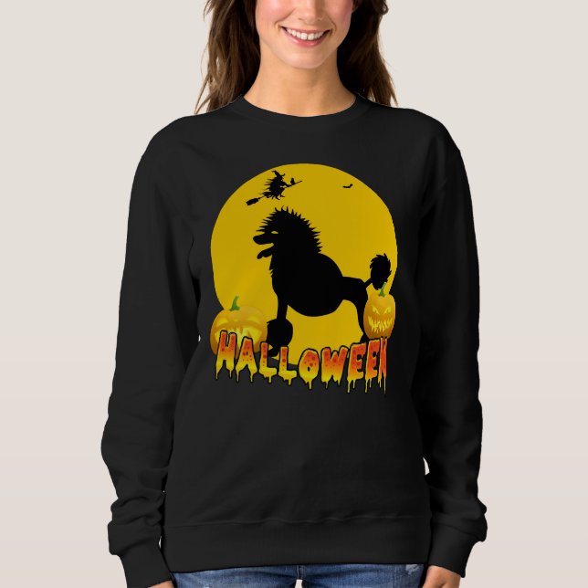 Sudadera Poodle Halloween (Anverso)