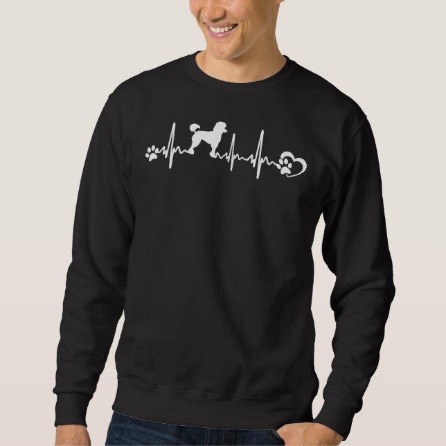 Sudadera Poodle Heartbeat (Anverso)
