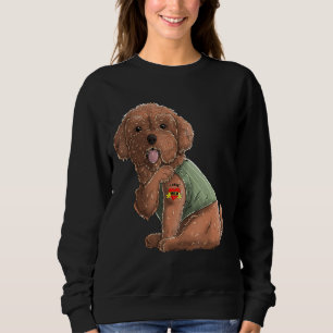 Sudadera Poodle I Love Mom Tattoo Dog Funny's Day