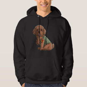 Sudadera Poodle I Love Mom Tattoo Dog Funny's Day
