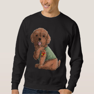 Sudadera Poodle I Love Mom Tattoo Dog Funny's Day