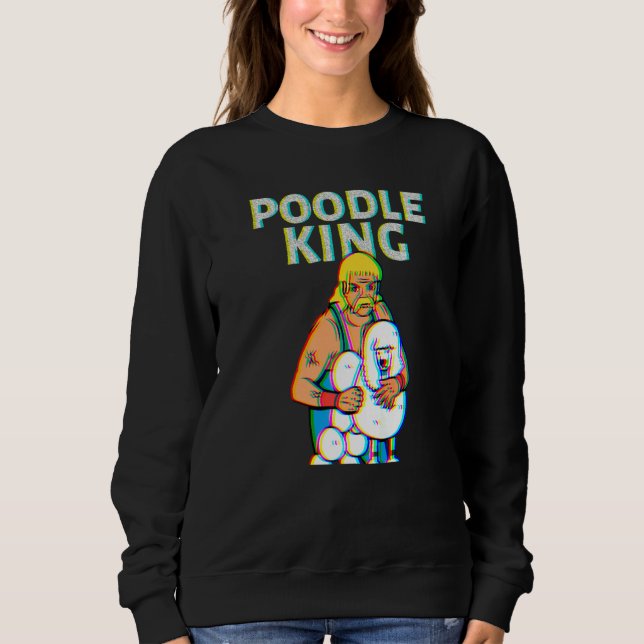 Sudadera Poodle King Mullet Time Business In Front Party In (Anverso)