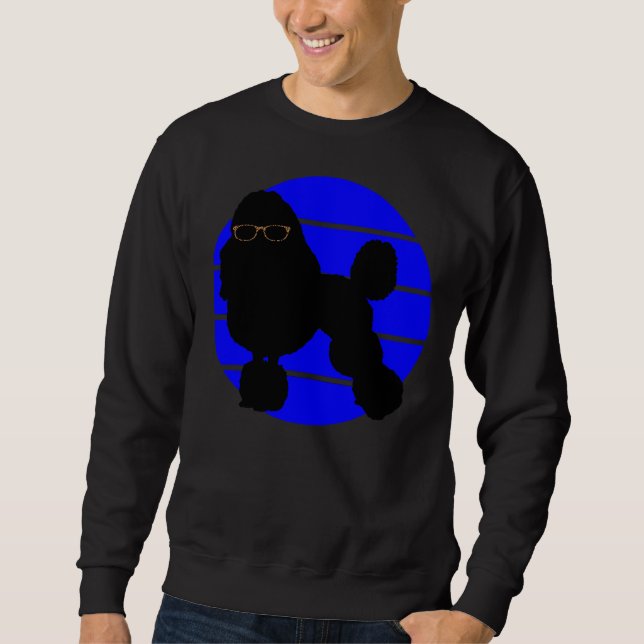 Sudadera Poodle Leopard Piel gafas de sol Blue Sunset (Anverso)