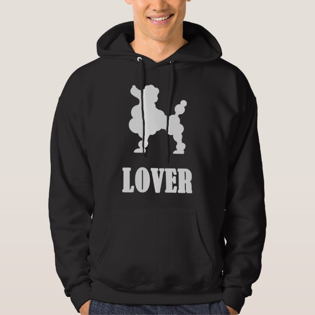 Sudadera Poodle Lover White (Anverso)
