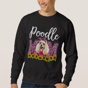 Sudadera Poodle Mom Cute Leopardo Día de la Madre Mejor Poo
