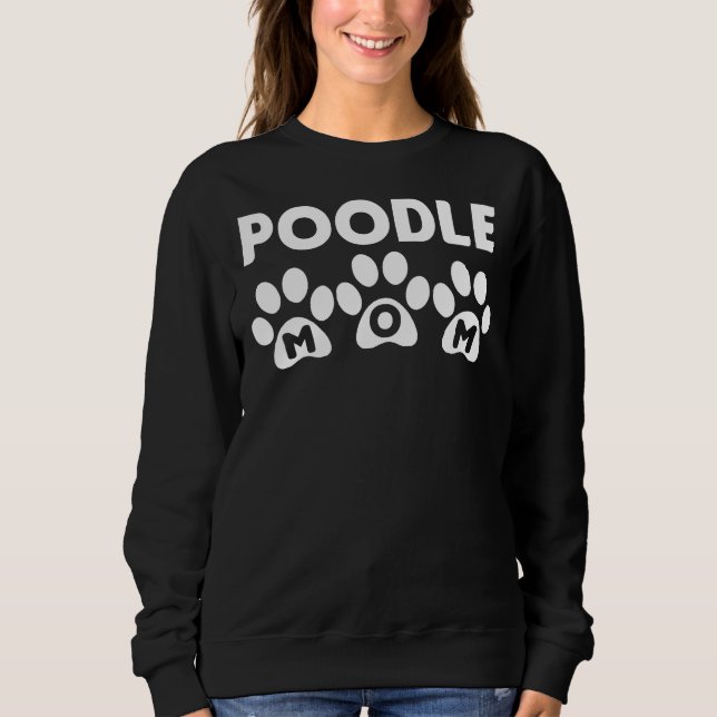 Sudadera Poodle Mom Paws (Anverso)